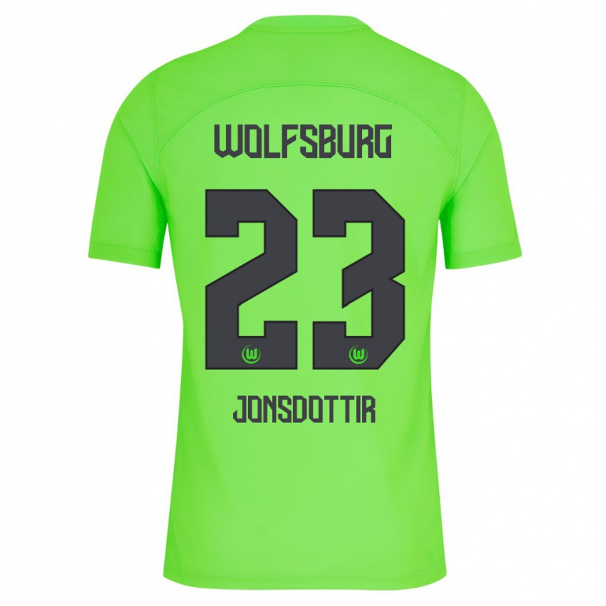 Niño Fútbol Camiseta Sveindís Jane Jónsdóttir #23 Verde 1ª Equipación 2023/24 México