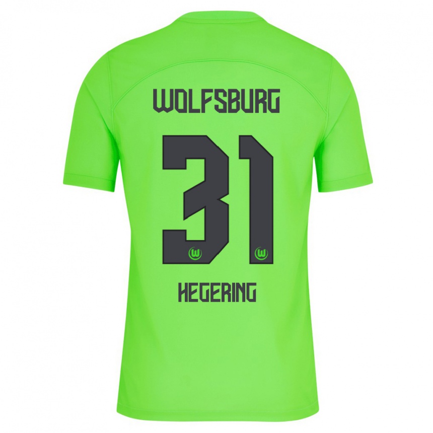 Niño Fútbol Camiseta Marina Hegering #31 Verde 1ª Equipación 2023/24 México