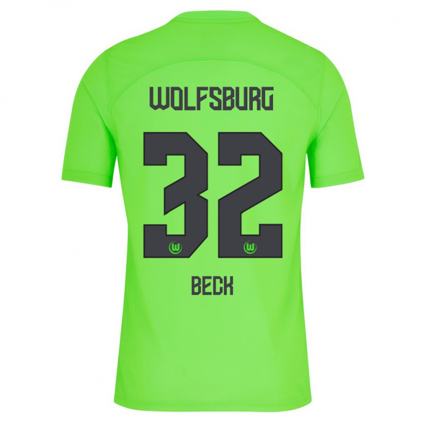 Niño Fútbol Camiseta Kiara Beck #32 Verde 1ª Equipación 2023/24 México