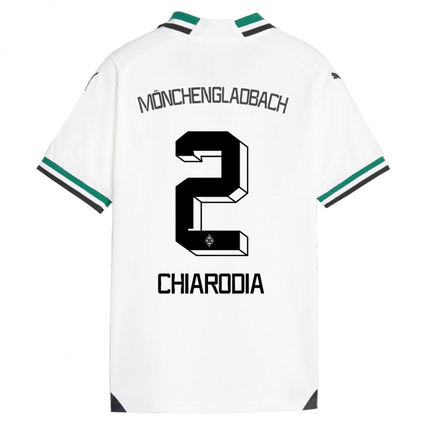 Niño Fútbol Camiseta Fabio Chiarodia #2 Blanco Verde 1ª Equipación 2023/24 México