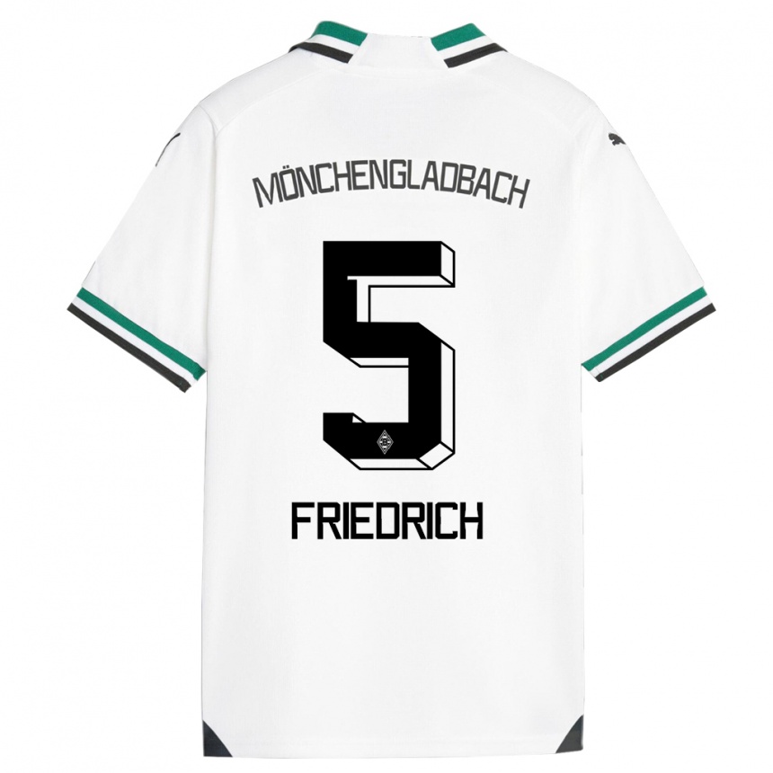 Niño Fútbol Camiseta Marvin Friedrich #5 Blanco Verde 1ª Equipación 2023/24 México