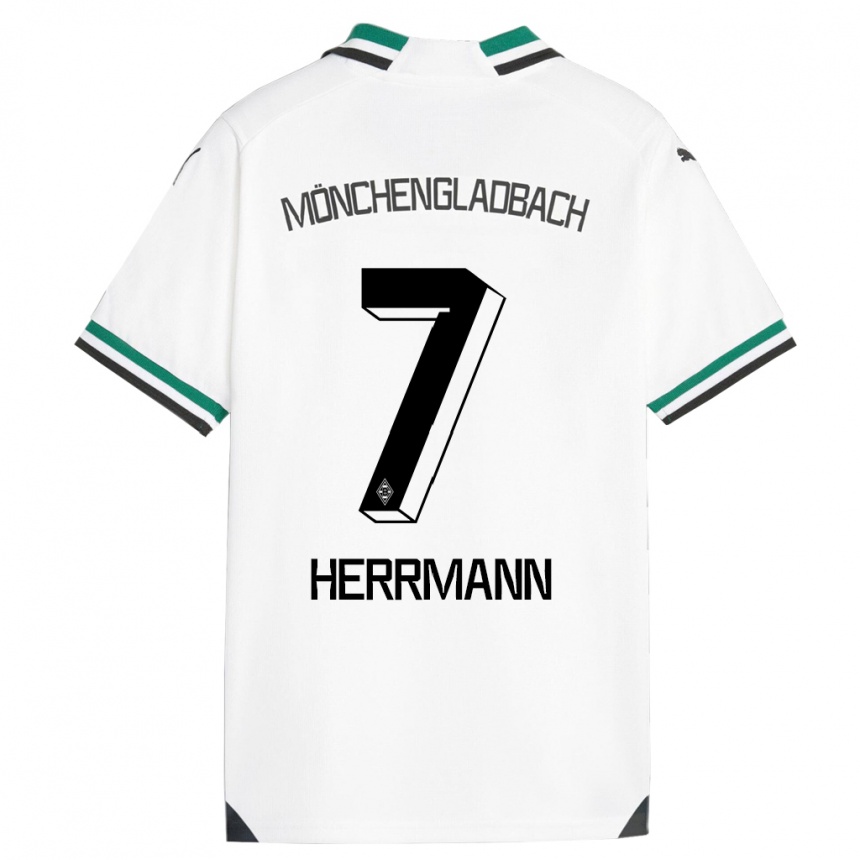 Niño Fútbol Camiseta Patrick Herrmann #7 Blanco Verde 1ª Equipación 2023/24 México