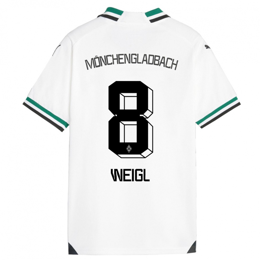 Niño Fútbol Camiseta Julian Weigl #8 Blanco Verde 1ª Equipación 2023/24 México