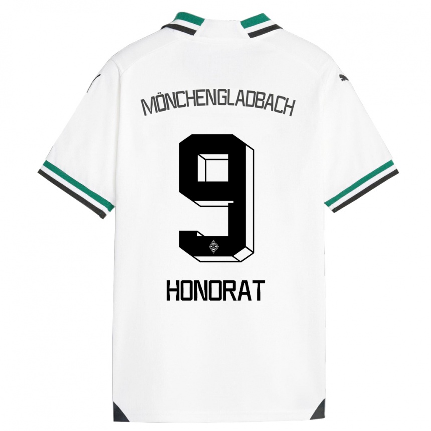 Niño Fútbol Camiseta Franck Honorat #9 Blanco Verde 1ª Equipación 2023/24 México