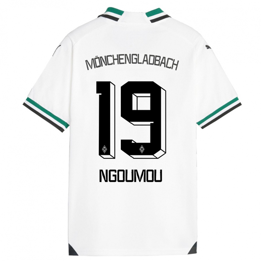 Niño Fútbol Camiseta Nathan Ngoumou #19 Blanco Verde 1ª Equipación 2023/24 México