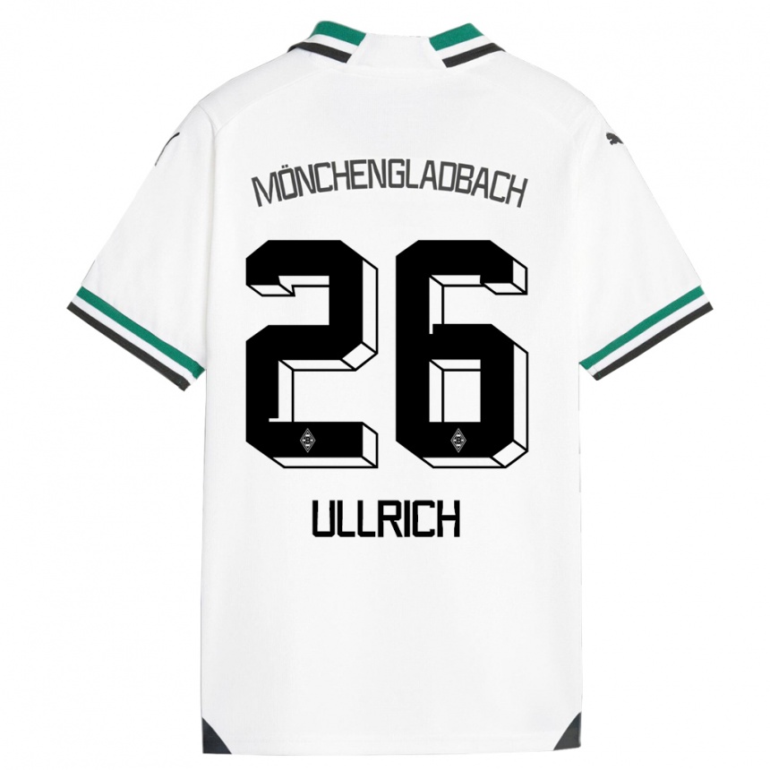 Niño Fútbol Camiseta Lukas Ullrich #26 Blanco Verde 1ª Equipación 2023/24 México