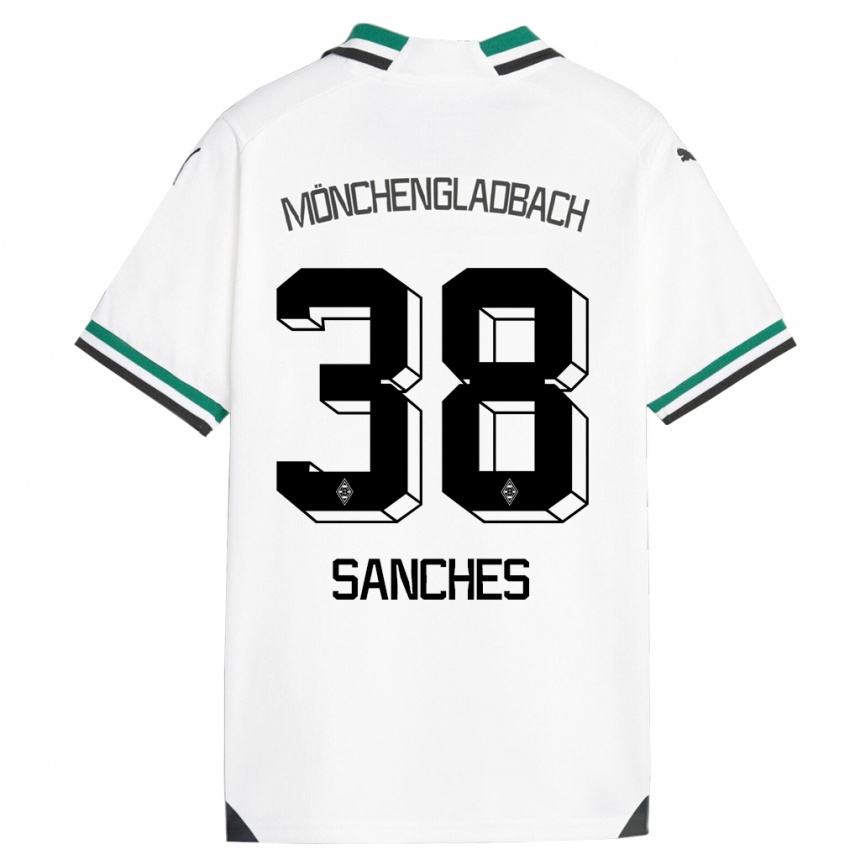 Niño Fútbol Camiseta Yvandro Borges Sanches #38 Blanco Verde 1ª Equipación 2023/24 México