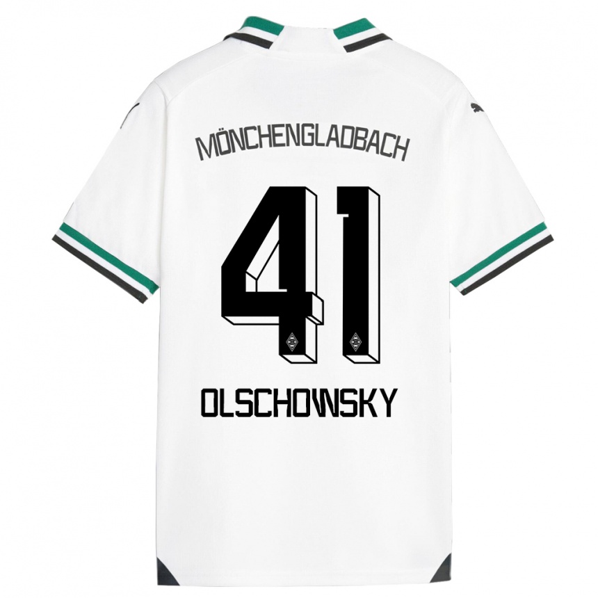 Niño Fútbol Camiseta Jan Olschowsky #41 Blanco Verde 1ª Equipación 2023/24 México