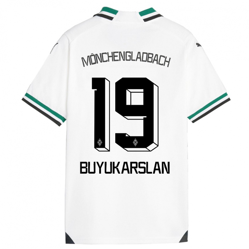 Niño Fútbol Camiseta Oguzcan Büyükarslan #19 Blanco Verde 1ª Equipación 2023/24 México