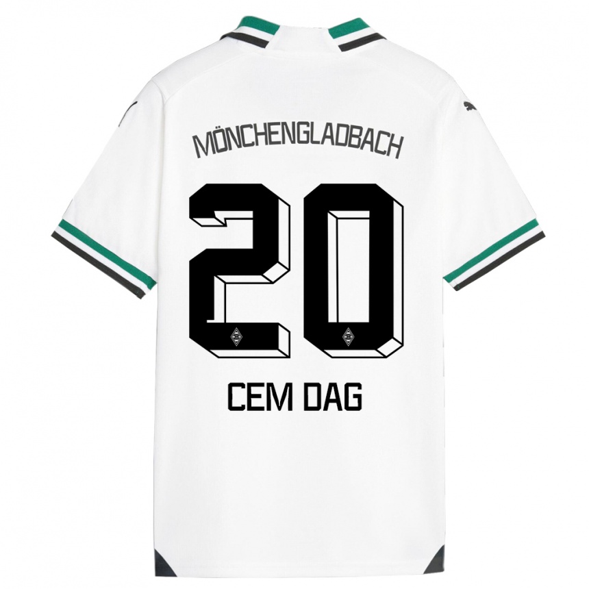 Niño Fútbol Camiseta Cem Dag #20 Blanco Verde 1ª Equipación 2023/24 México