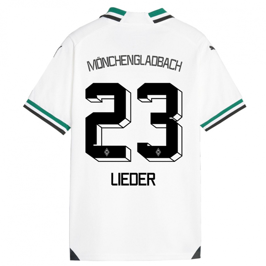 Niño Fútbol Camiseta Michel Lieder #23 Blanco Verde 1ª Equipación 2023/24 México