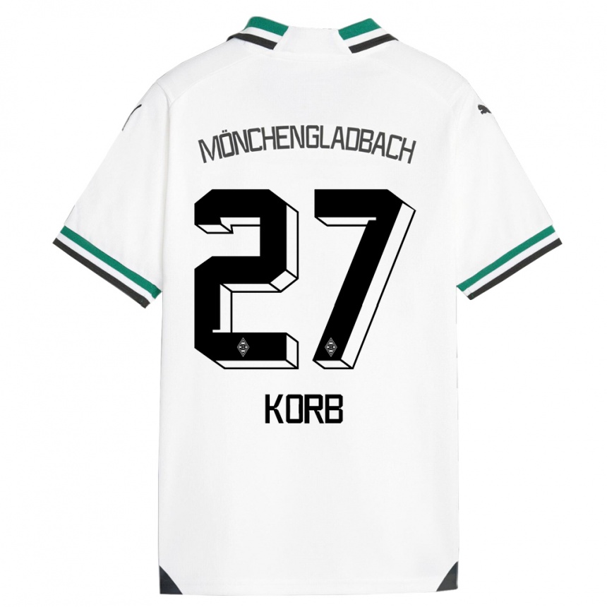 Niño Fútbol Camiseta Julian Korb #27 Blanco Verde 1ª Equipación 2023/24 México