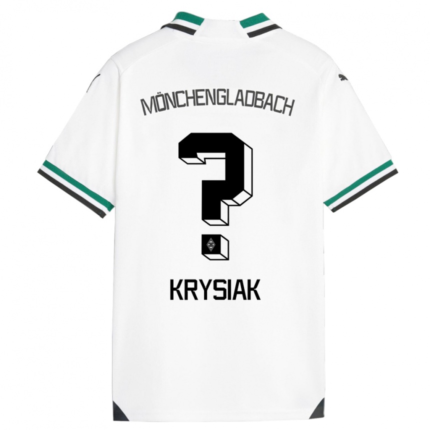 Niño Fútbol Camiseta Bartlomiej Krysiak #0 Blanco Verde 1ª Equipación 2023/24 México