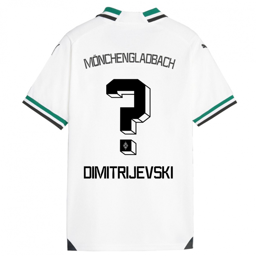 Niño Fútbol Camiseta Maximilian Dimitrijevski #0 Blanco Verde 1ª Equipación 2023/24 México