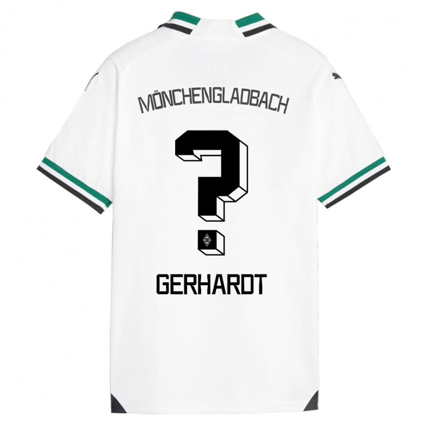 Niño Fútbol Camiseta Konstantin Gerhardt #0 Blanco Verde 1ª Equipación 2023/24 México