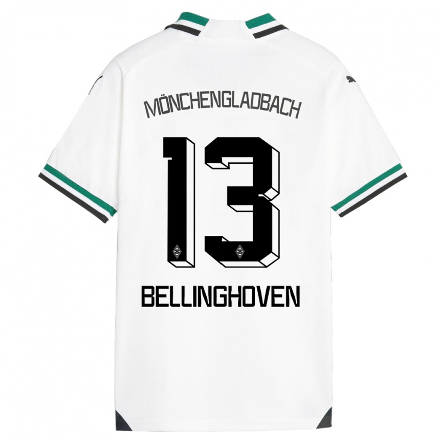 Niño Fútbol Camiseta Christina Bellinghoven #13 Blanco Verde 1ª Equipación 2023/24 México