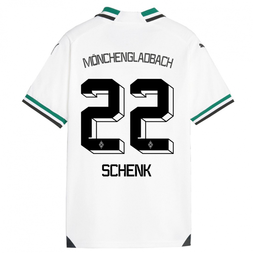 Niño Fútbol Camiseta Isabel Schenk #22 Blanco Verde 1ª Equipación 2023/24 México