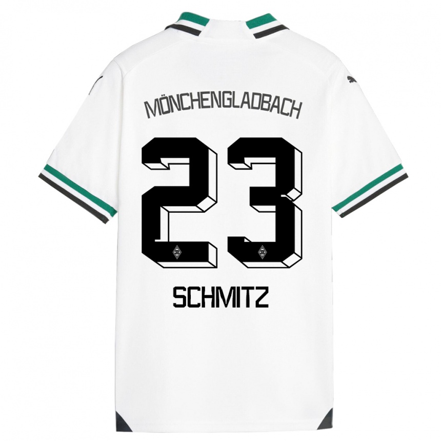 Niño Fútbol Camiseta Sarah Schmitz #23 Blanco Verde 1ª Equipación 2023/24 México