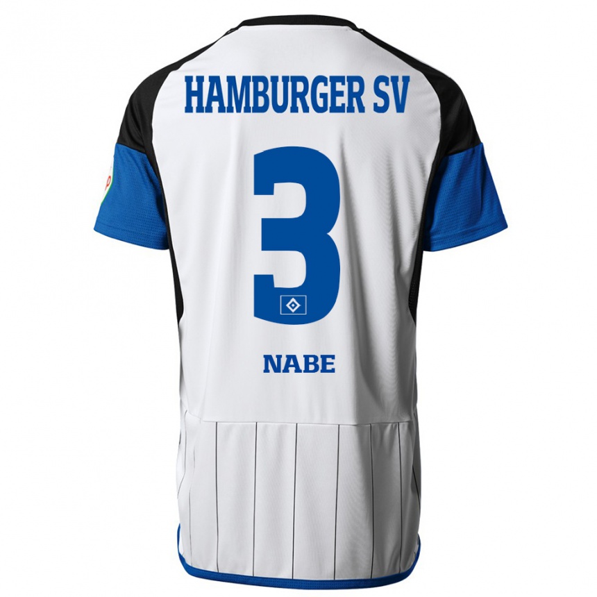 Niño Fútbol Camiseta Jamal Nabe #3 Blanco 1ª Equipación 2023/24 México