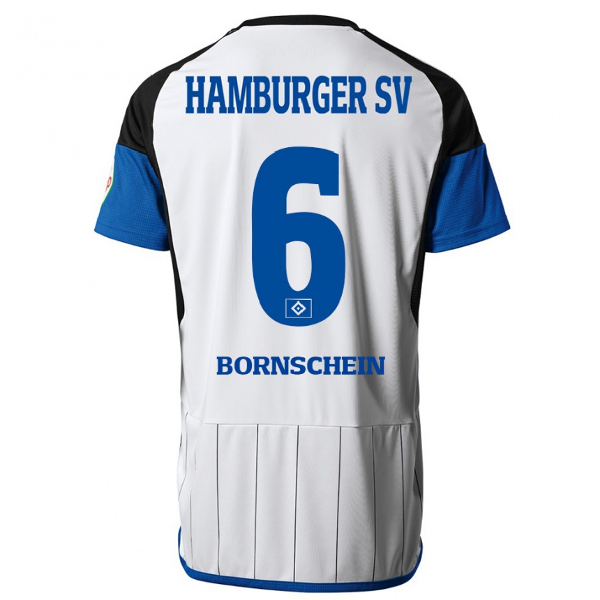 Niño Fútbol Camiseta Lukas Bornschein #6 Blanco 1ª Equipación 2023/24 México