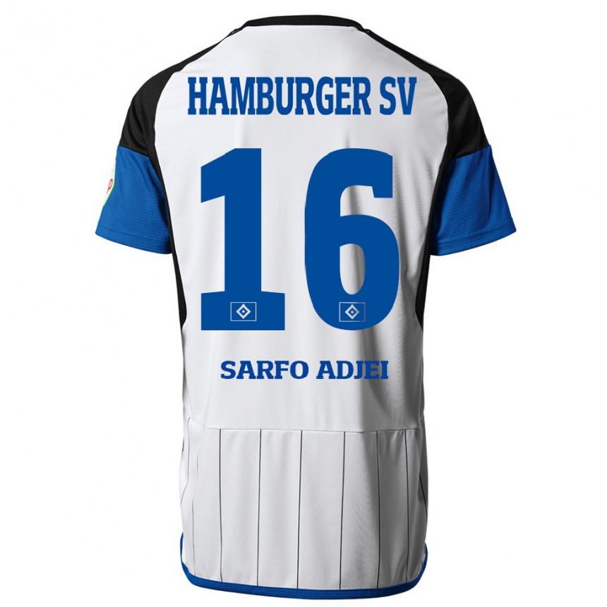 Niño Fútbol Camiseta Maximilian Sarfo-Adjei #16 Blanco 1ª Equipación 2023/24 México