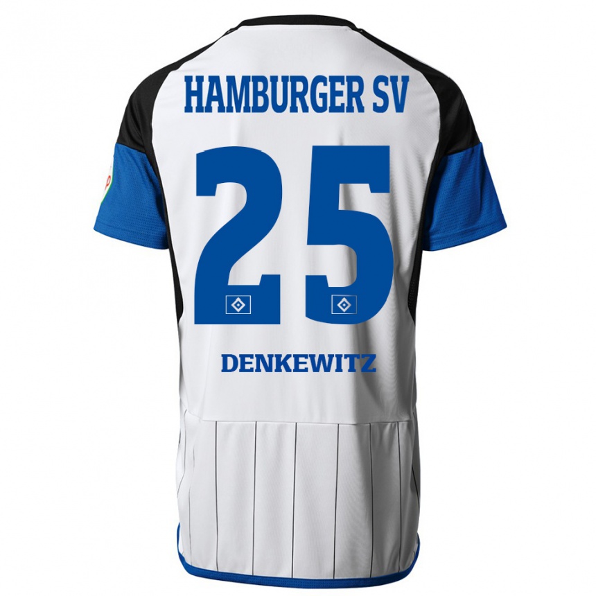 Niño Fútbol Camiseta Nick Denkewitz #25 Blanco 1ª Equipación 2023/24 México