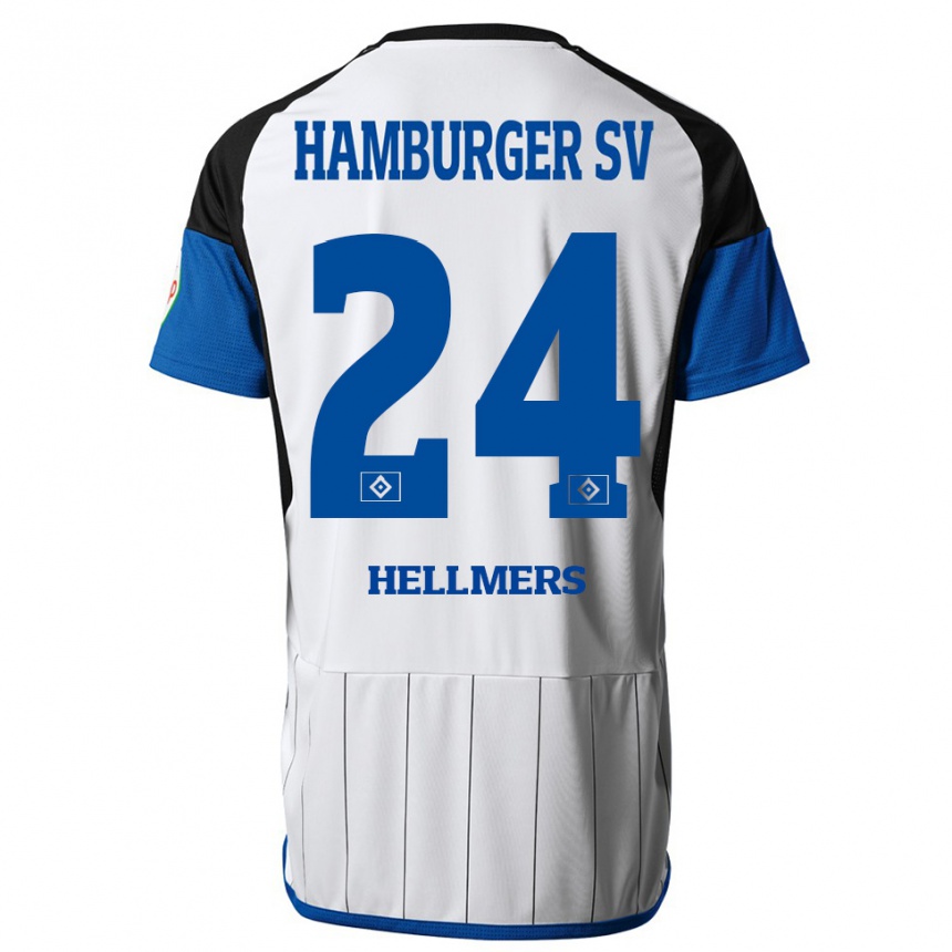 Niño Fútbol Camiseta Maximilian Hellmers #24 Blanco 1ª Equipación 2023/24 México