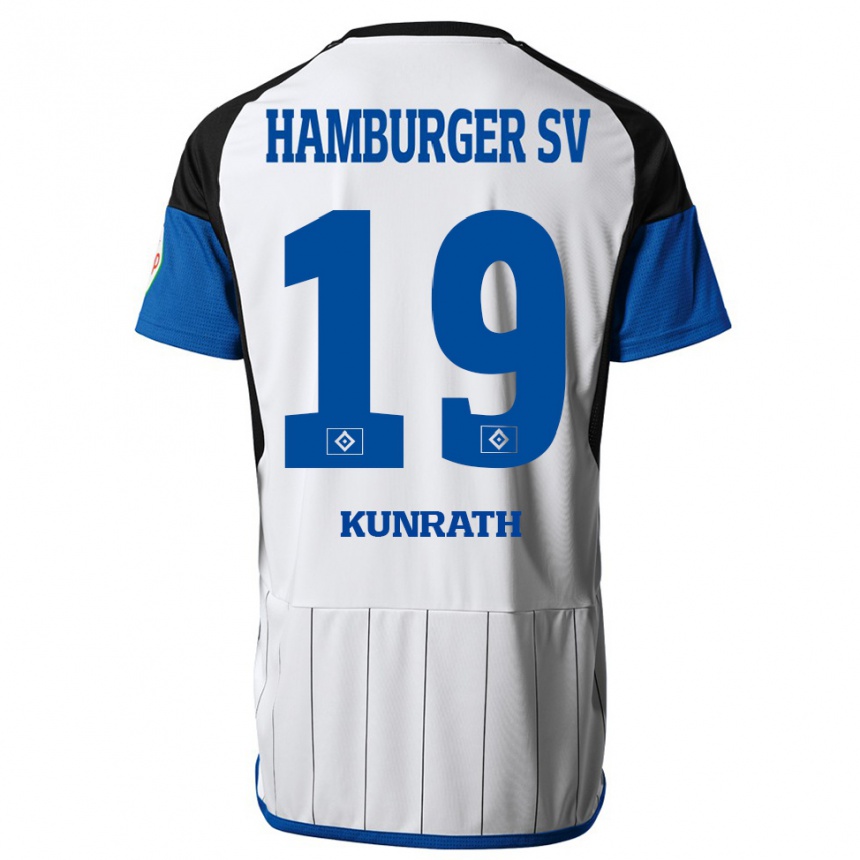 Niño Fútbol Camiseta Lina Kunrath #19 Blanco 1ª Equipación 2023/24 México