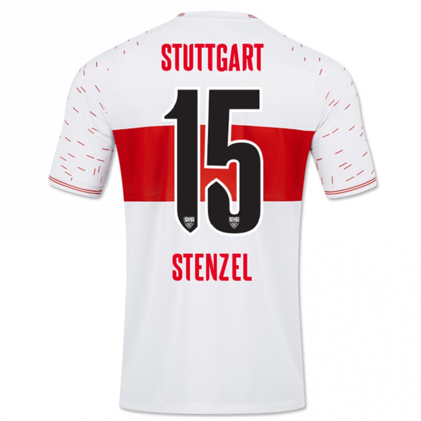 Niño Fútbol Camiseta Pascal Stenzel #15 Blanco 1ª Equipación 2023/24 México