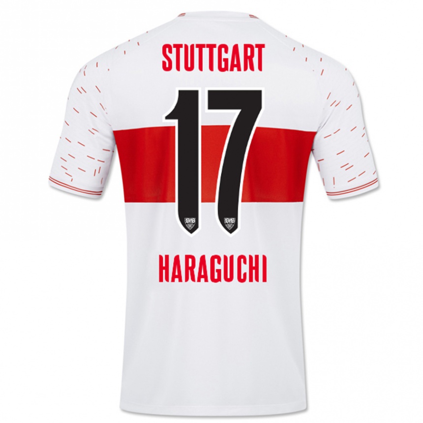 Niño Fútbol Camiseta Genki Haraguchi #17 Blanco 1ª Equipación 2023/24 México