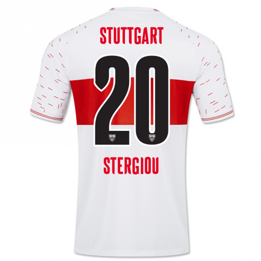 Niño Fútbol Camiseta Leonidas Stergiou #20 Blanco 1ª Equipación 2023/24 México