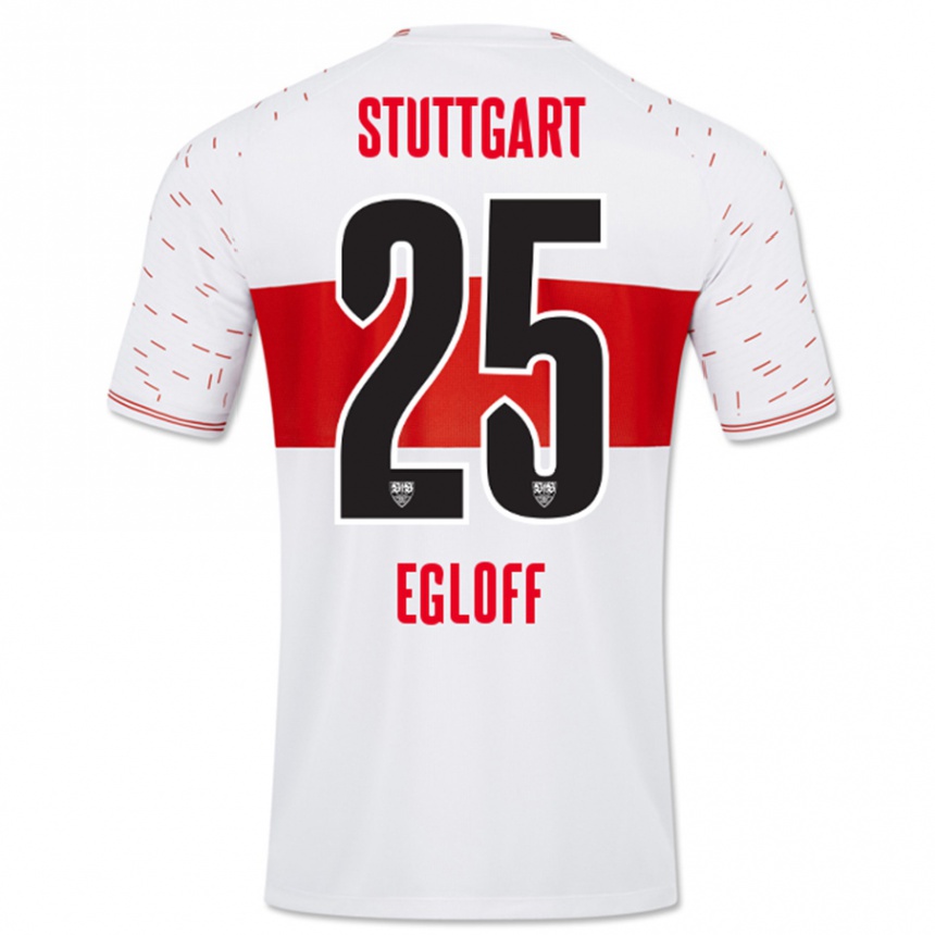 Niño Fútbol Camiseta Lilian Egloff #25 Blanco 1ª Equipación 2023/24 México