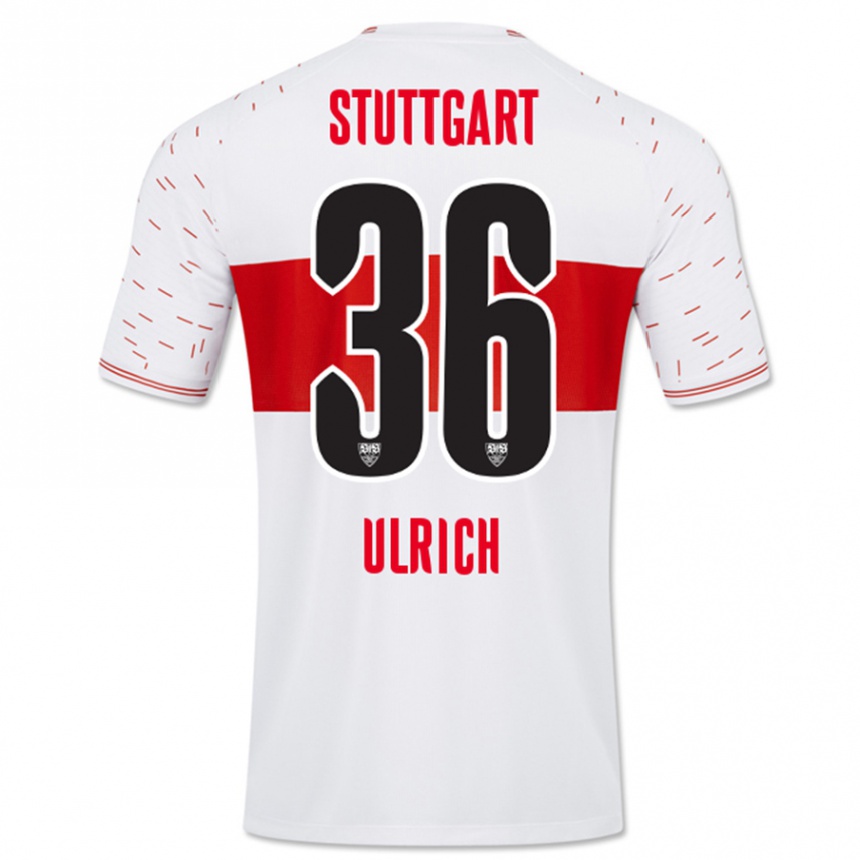 Niño Fútbol Camiseta Laurin Ulrich #36 Blanco 1ª Equipación 2023/24 México