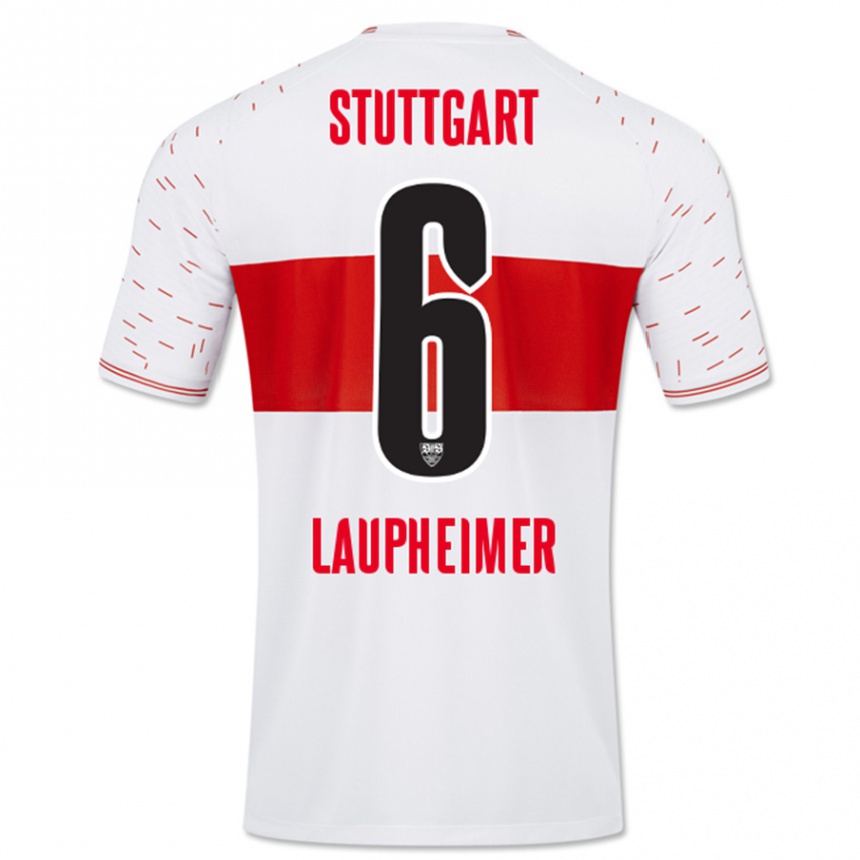 Niño Fútbol Camiseta Lukas Laupheimer #6 Blanco 1ª Equipación 2023/24 México