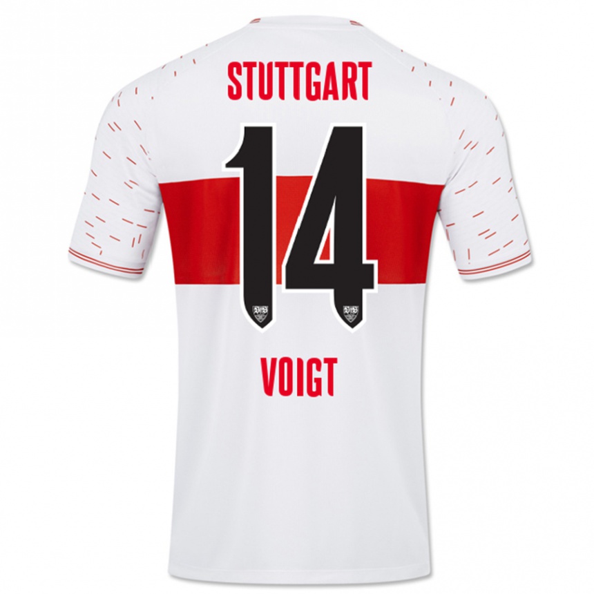 Niño Fútbol Camiseta Max Voigt #14 Blanco 1ª Equipación 2023/24 México