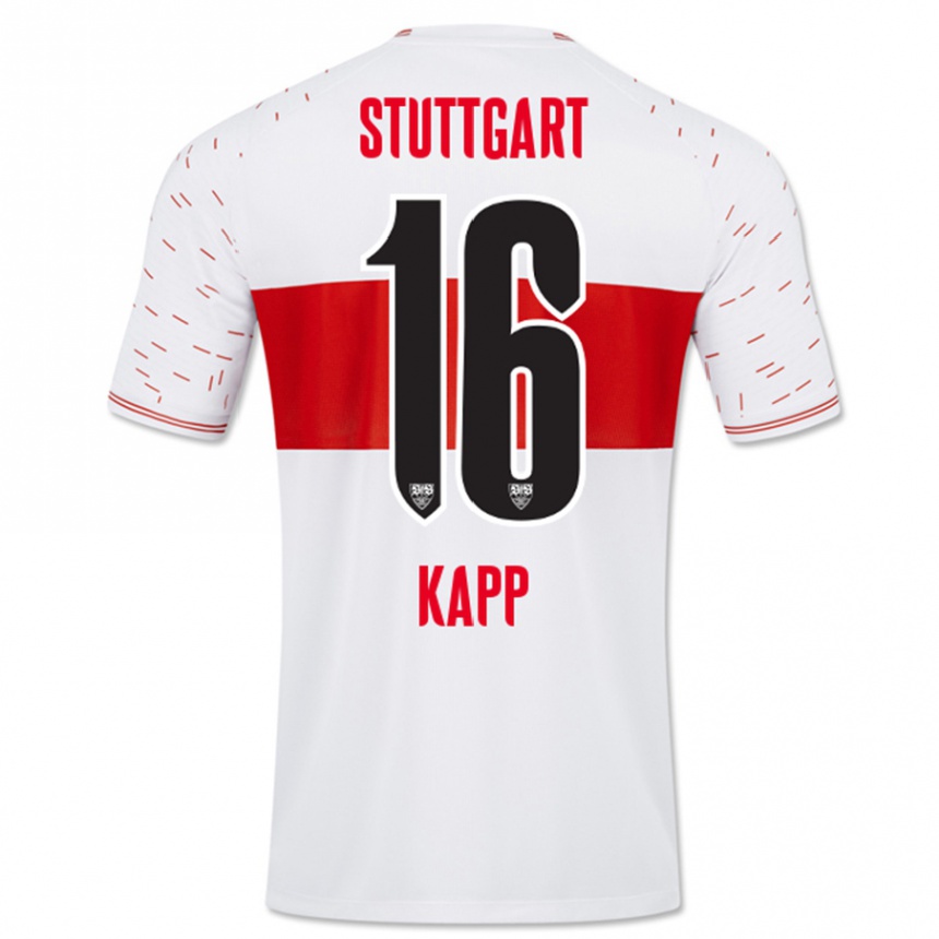 Niño Fútbol Camiseta Patrick Kapp #16 Blanco 1ª Equipación 2023/24 México