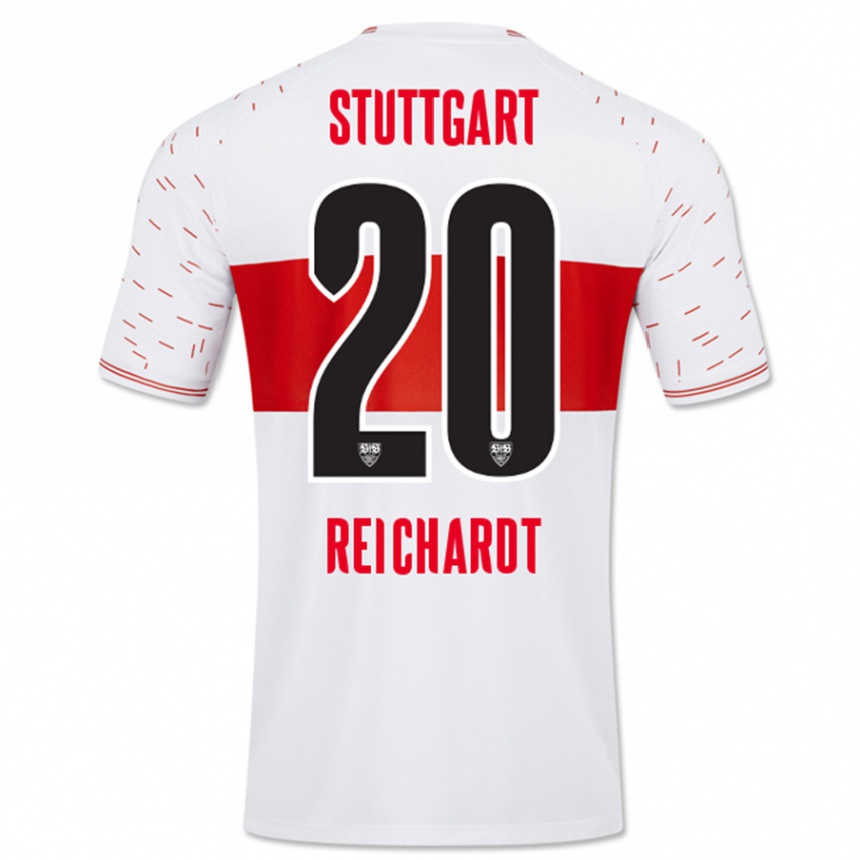 Niño Fútbol Camiseta Leon Reichardt #20 Blanco 1ª Equipación 2023/24 México