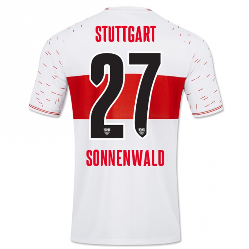 Niño Fútbol Camiseta Lukas Sonnenwald #27 Blanco 1ª Equipación 2023/24 México