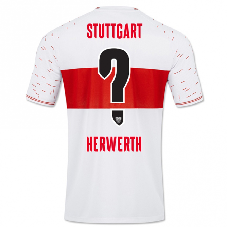 Niño Fútbol Camiseta Maximilian Herwerth #0 Blanco 1ª Equipación 2023/24 México