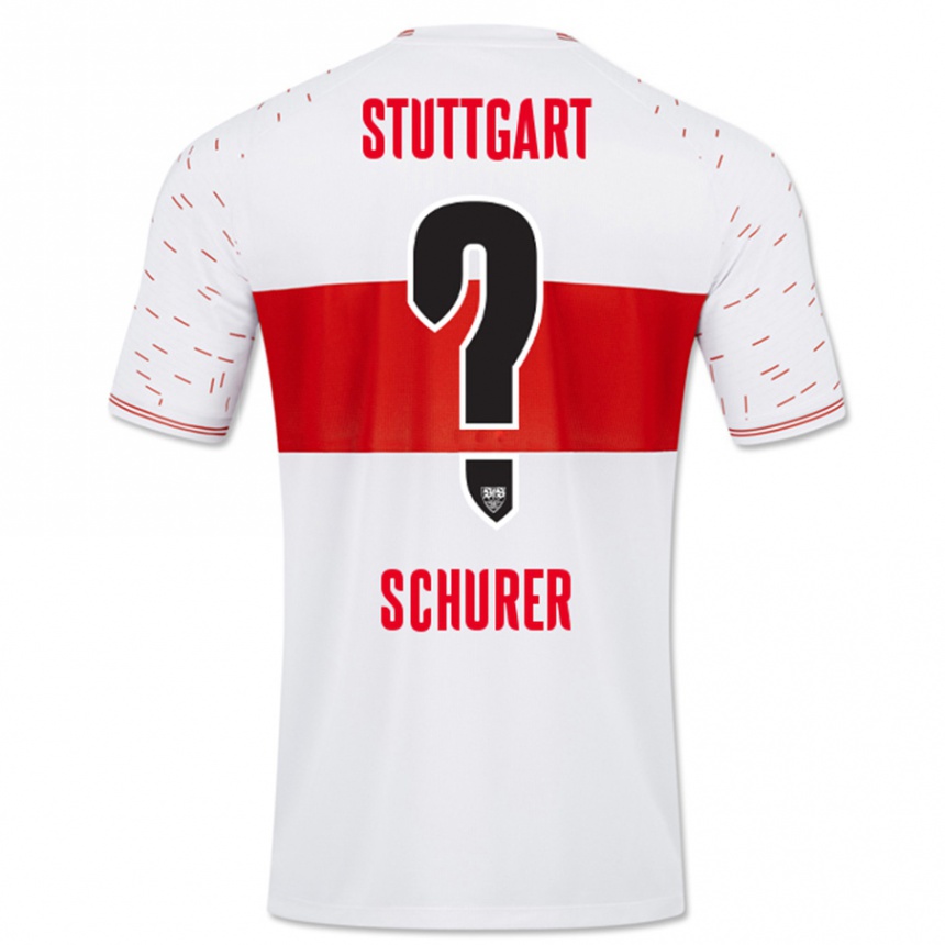 Niño Fútbol Camiseta Leon Schürer #0 Blanco 1ª Equipación 2023/24 México