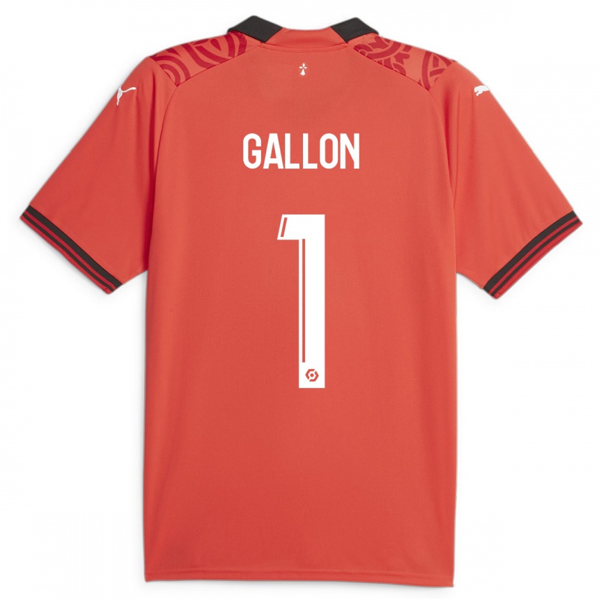 Niño Fútbol Camiseta Gauthier Gallon #1 Rojo 1ª Equipación 2023/24 México