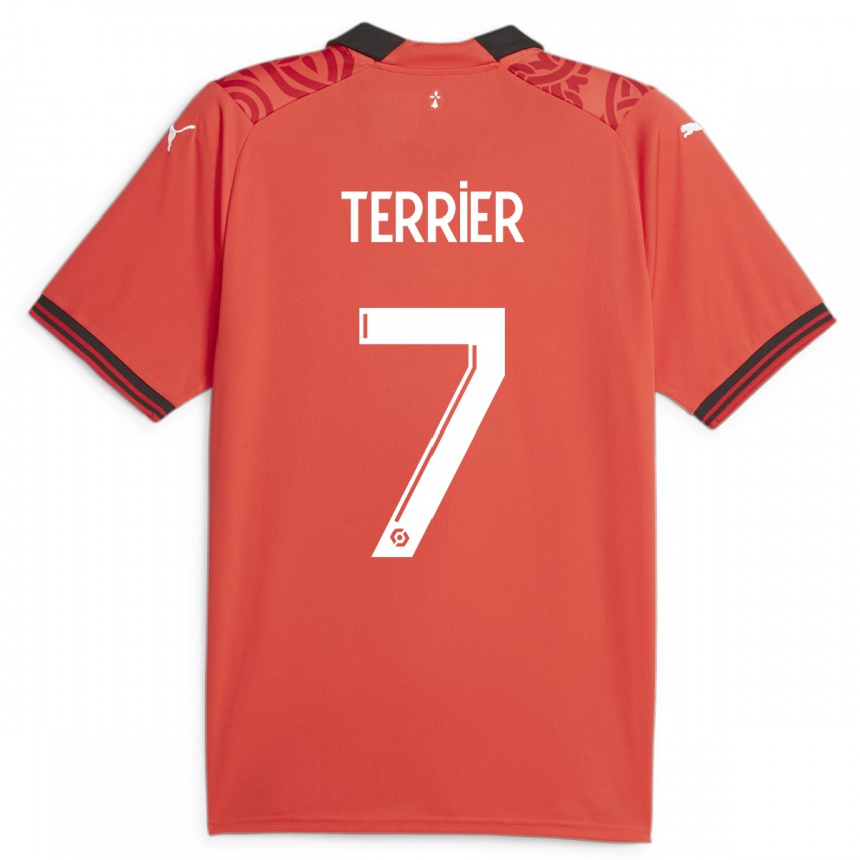Niño Fútbol Camiseta Martin Terrier #7 Rojo 1ª Equipación 2023/24 México