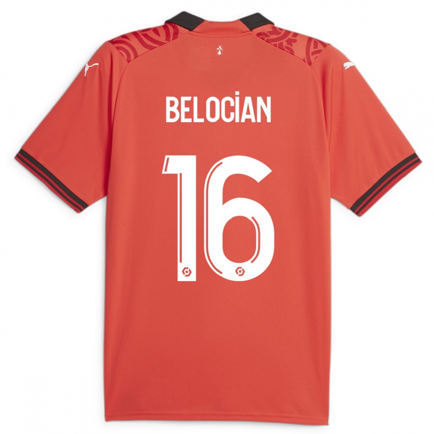 Niño Fútbol Camiseta Jeanuël Belocian #16 Rojo 1ª Equipación 2023/24 México