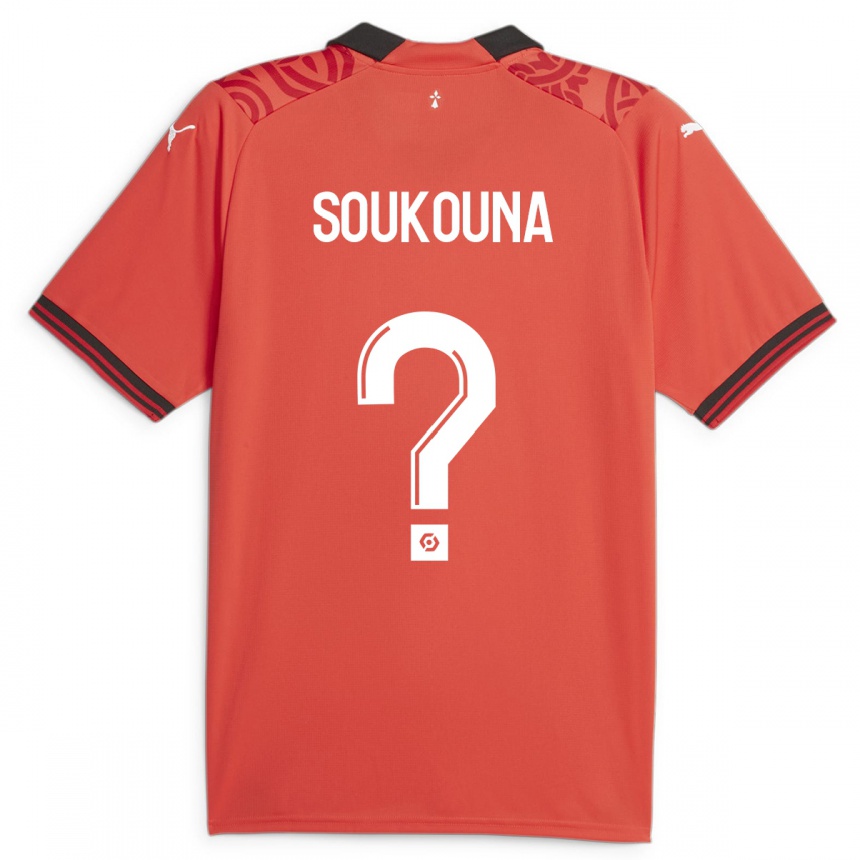 Niño Fútbol Camiseta Isiaka Soukouna #0 Rojo 1ª Equipación 2023/24 México