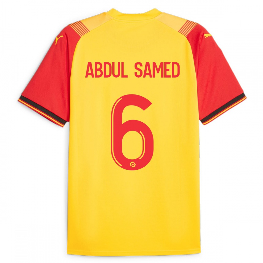 Niño Fútbol Camiseta Salis Abdul Samed #6 Amarillo 1ª Equipación 2023/24 México