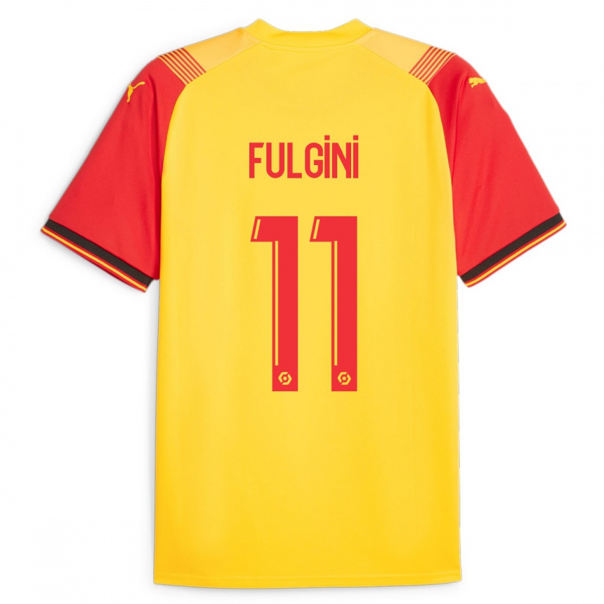 Niño Fútbol Camiseta Angelo Fulgini #11 Amarillo 1ª Equipación 2023/24 México