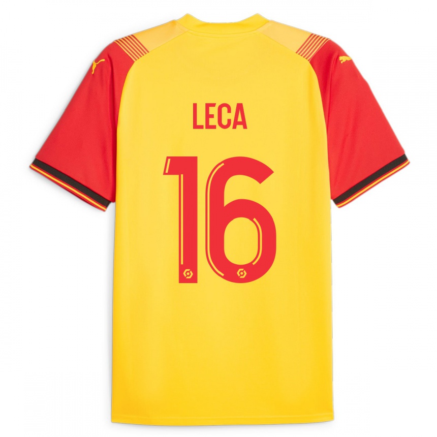 Niño Fútbol Camiseta Jean-Louis Leca #16 Amarillo 1ª Equipación 2023/24 México