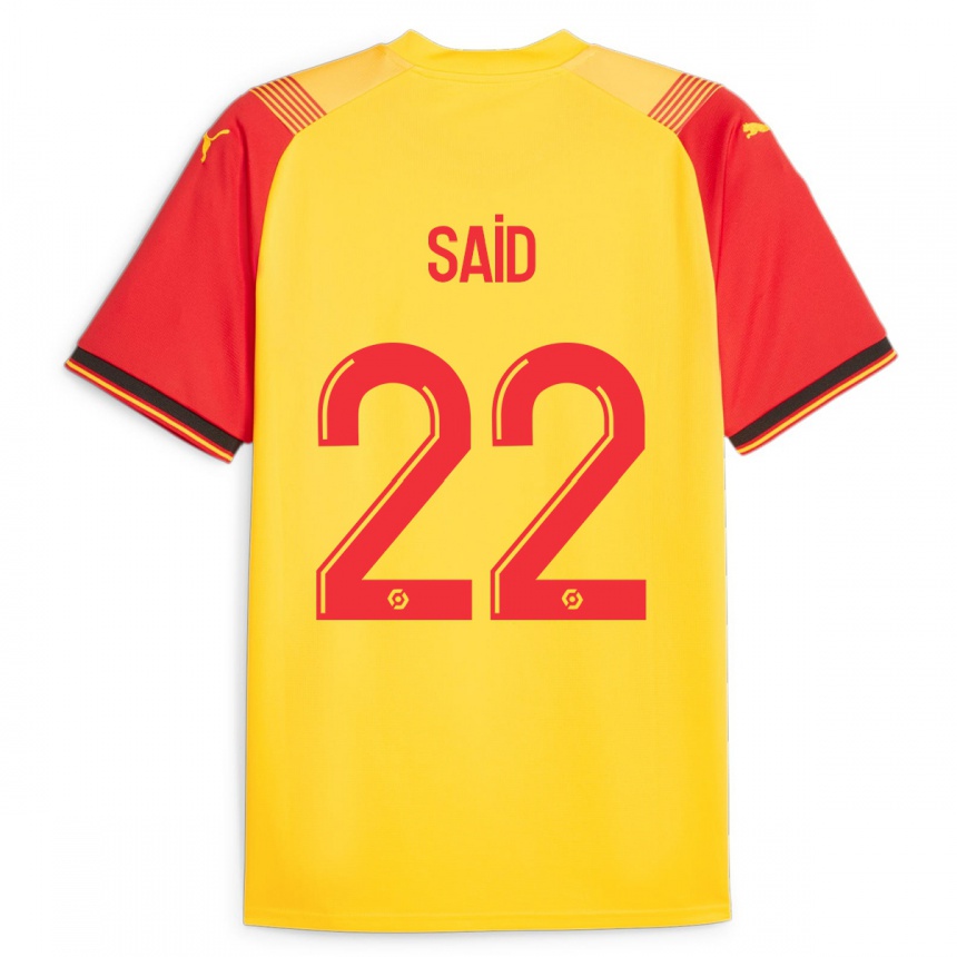 Niño Fútbol Camiseta Wesley Saïd #22 Amarillo 1ª Equipación 2023/24 México