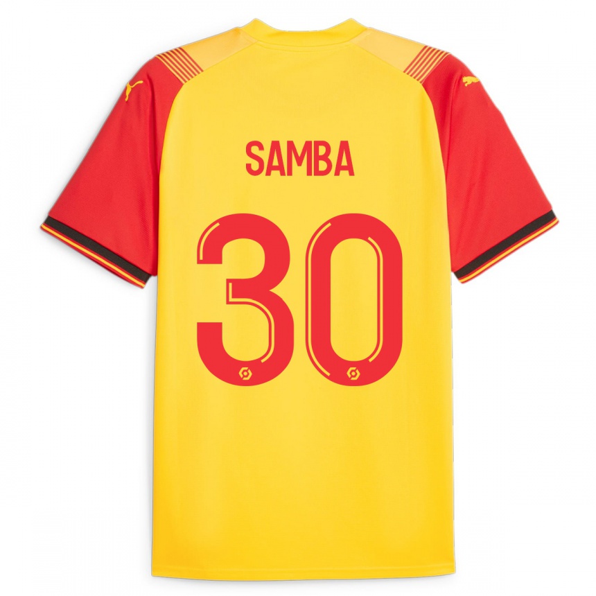 Niño Fútbol Camiseta Brice Samba #30 Amarillo 1ª Equipación 2023/24 México