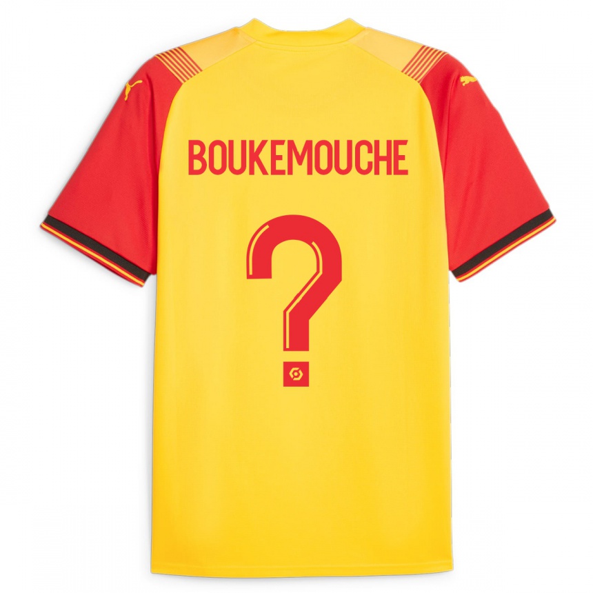 Niño Fútbol Camiseta Amine Boukemouche #0 Amarillo 1ª Equipación 2023/24 México